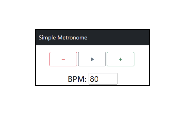 Simple Metronome chrome谷歌浏览器插件_扩展第1张截图