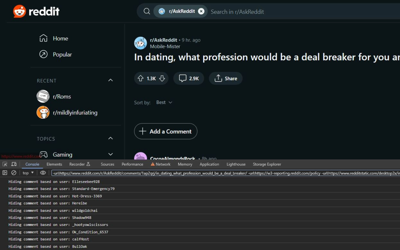 Advanced Reddit Filters chrome谷歌浏览器插件_扩展第4张截图