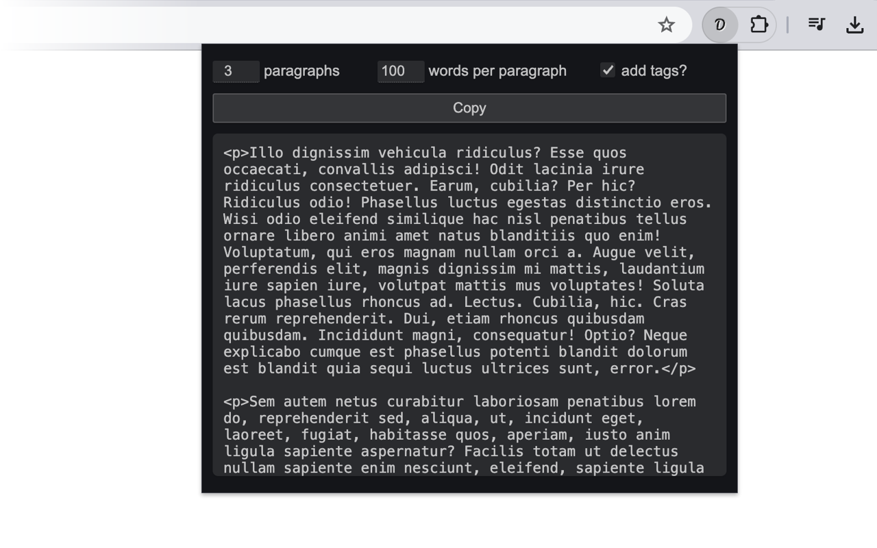 DummyText chrome谷歌浏览器插件_扩展第2张截图