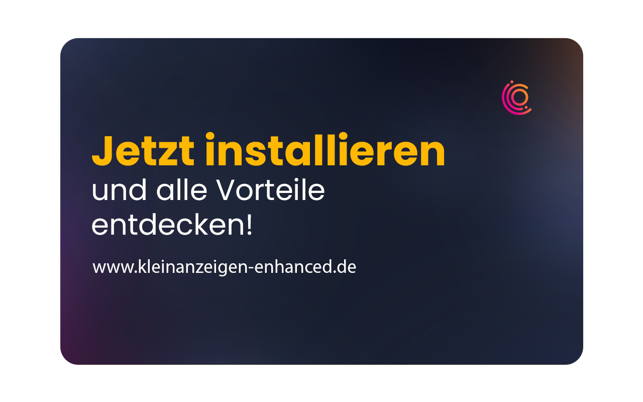 Kleinanzeigen-Enhanced - Das ultimative Kleinanzeigen Tool chrome谷歌浏览器插件_扩展第5张截图