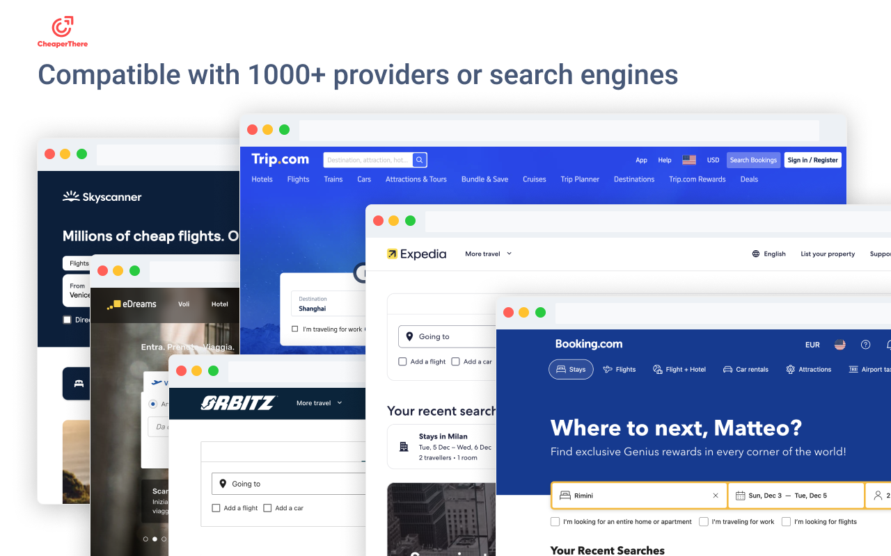 CheaperThere | Cheap Flight & Hotel Deals chrome谷歌浏览器插件_扩展第2张截图