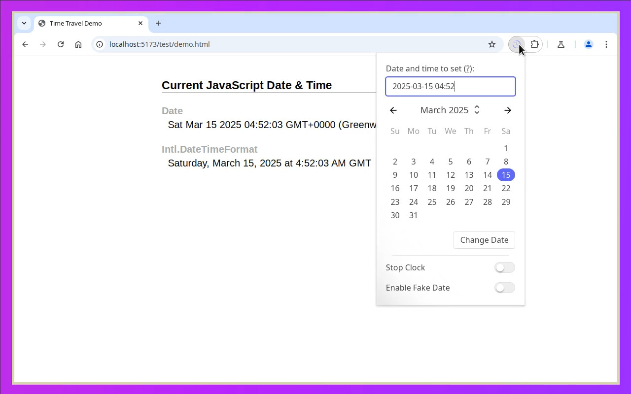 Time Travel chrome谷歌浏览器插件_扩展第2张截图