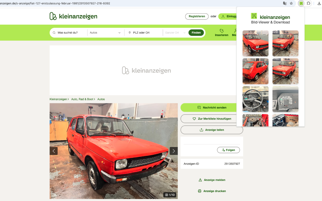 Kleinanzeigen Image Viewer & Downloader chrome谷歌浏览器插件_扩展第1张截图