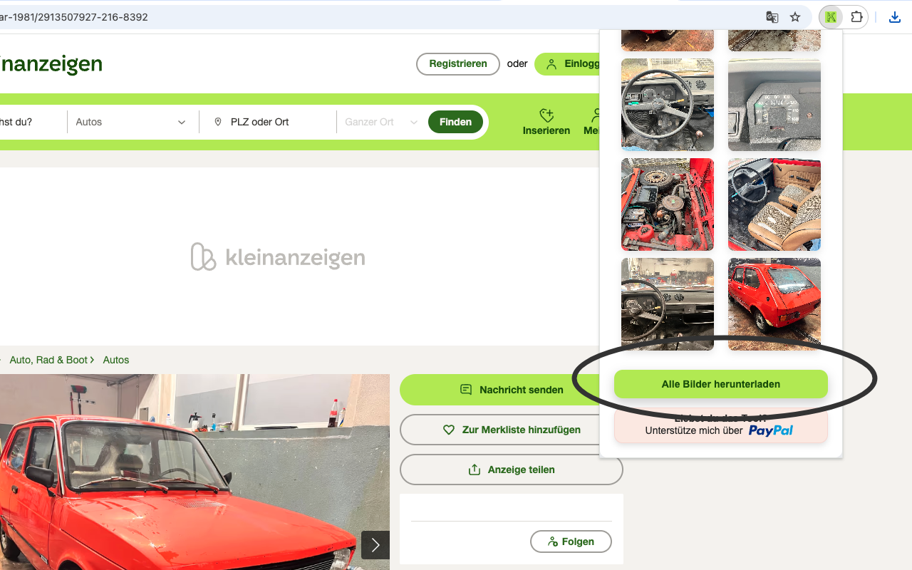 Kleinanzeigen Image Viewer & Downloader chrome谷歌浏览器插件_扩展第2张截图