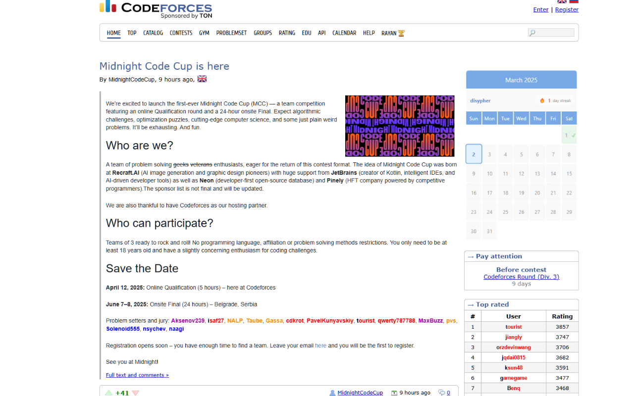 Codeforces POTD chrome谷歌浏览器插件_扩展第1张截图