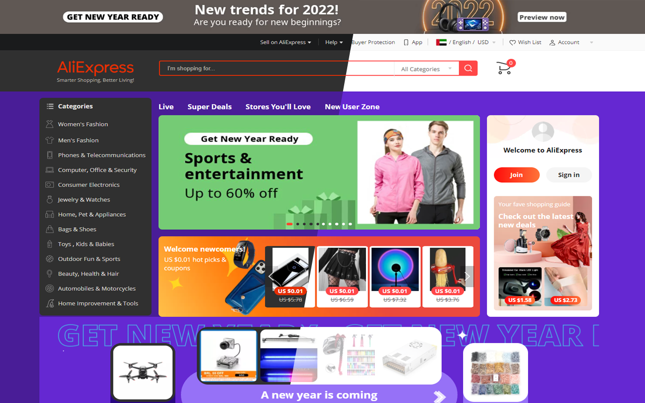 AliExpress & Alibaba Dark Mode chrome谷歌浏览器插件_扩展第1张截图