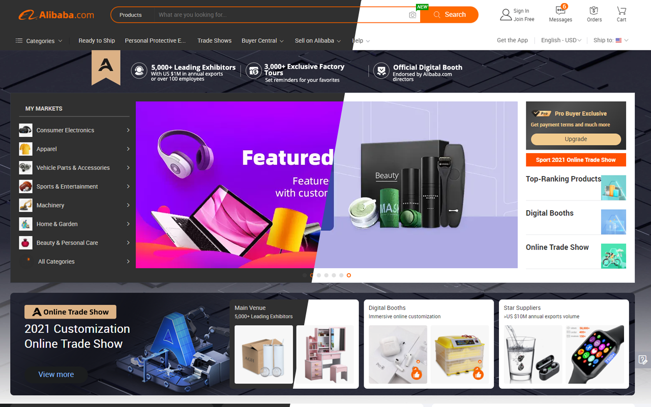 AliExpress & Alibaba Dark Mode chrome谷歌浏览器插件_扩展第2张截图