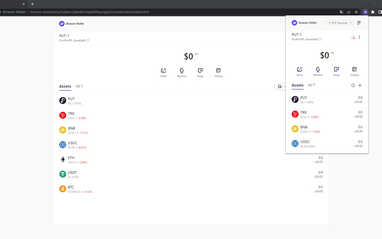 Broearn Wallet chrome谷歌浏览器插件_扩展第1张截图