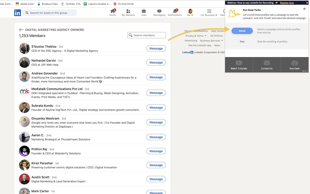 Dux-Soup for LinkedIn Automation chrome谷歌浏览器插件_扩展第3张截图