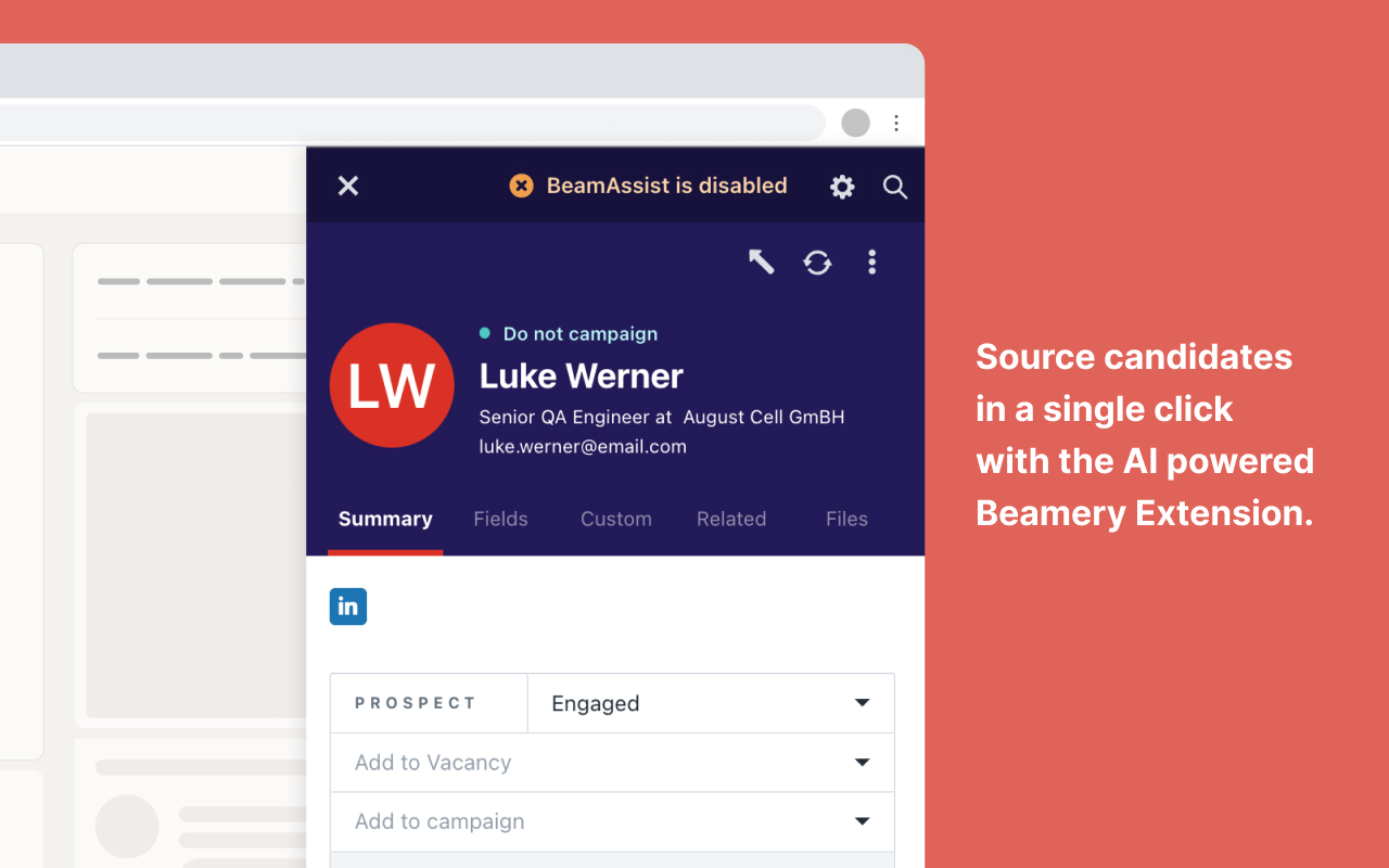 Beamery Extension chrome谷歌浏览器插件_扩展第2张截图