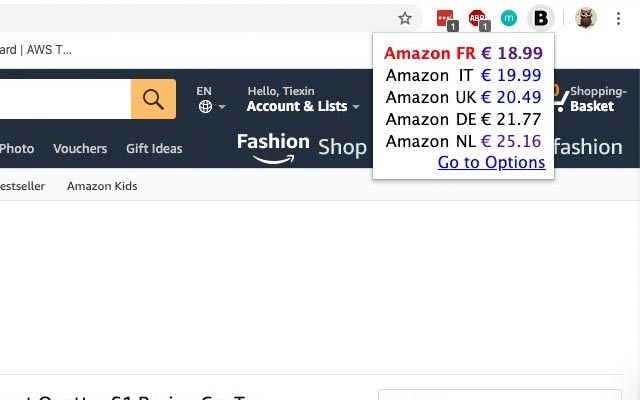 Amazon Best Price Europe chrome谷歌浏览器插件_扩展第2张截图