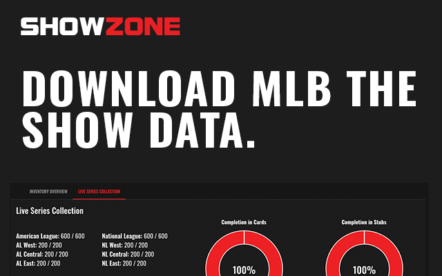 ShowZone Connect - Download Your MLB The Show Data chrome谷歌浏览器插件_扩展第1张截图