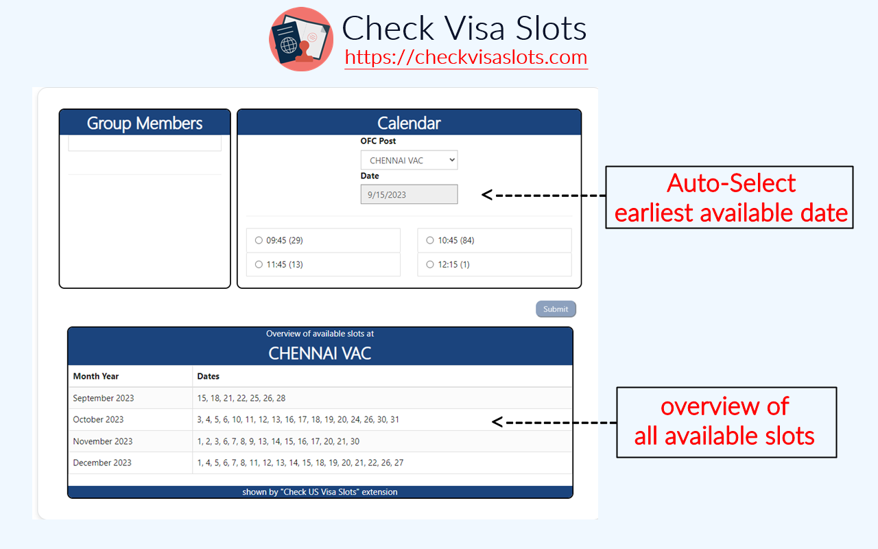 Check US Visa Slots chrome谷歌浏览器插件_扩展第2张截图