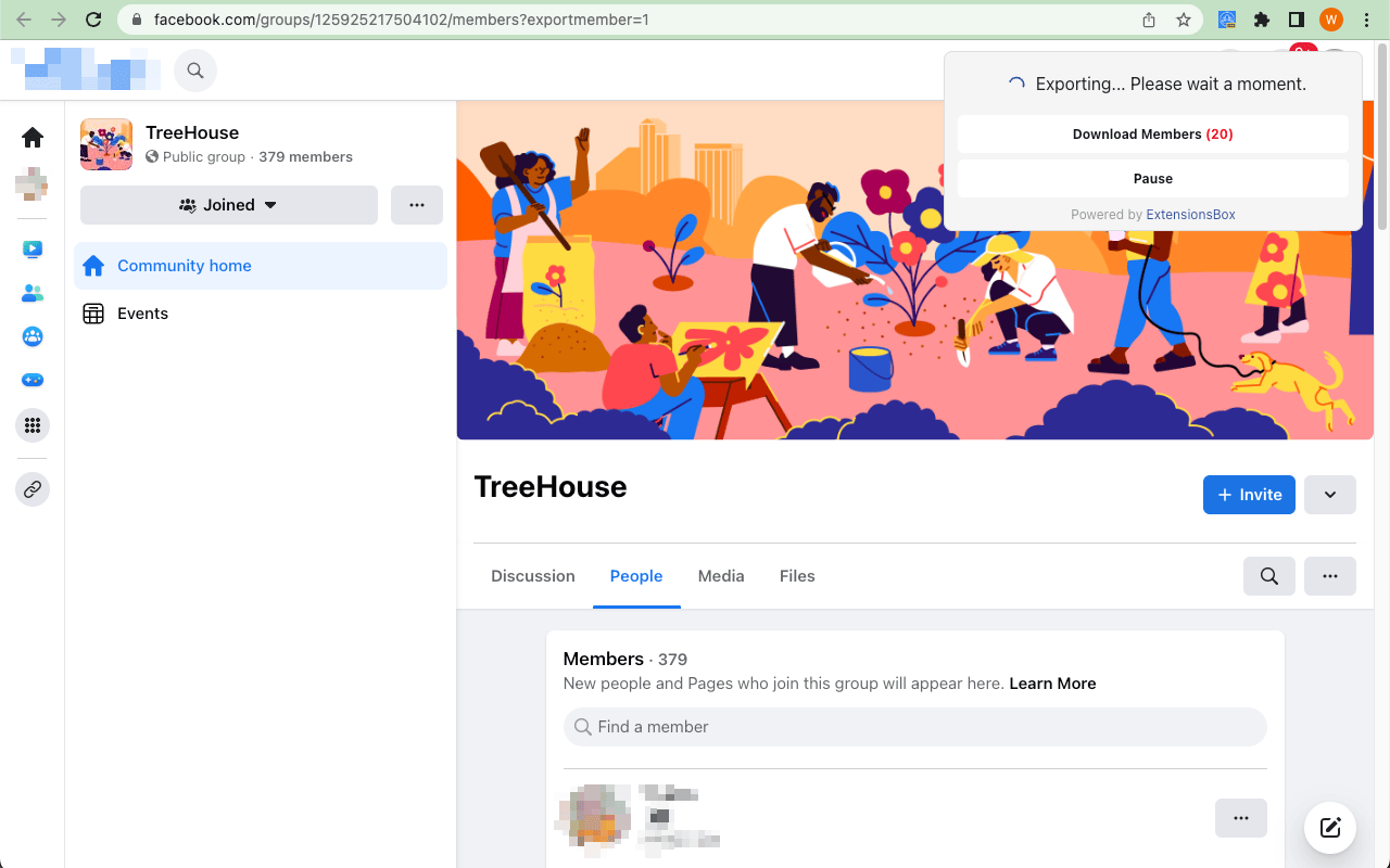群组成员提取器 chrome谷歌浏览器插件_扩展第3张截图