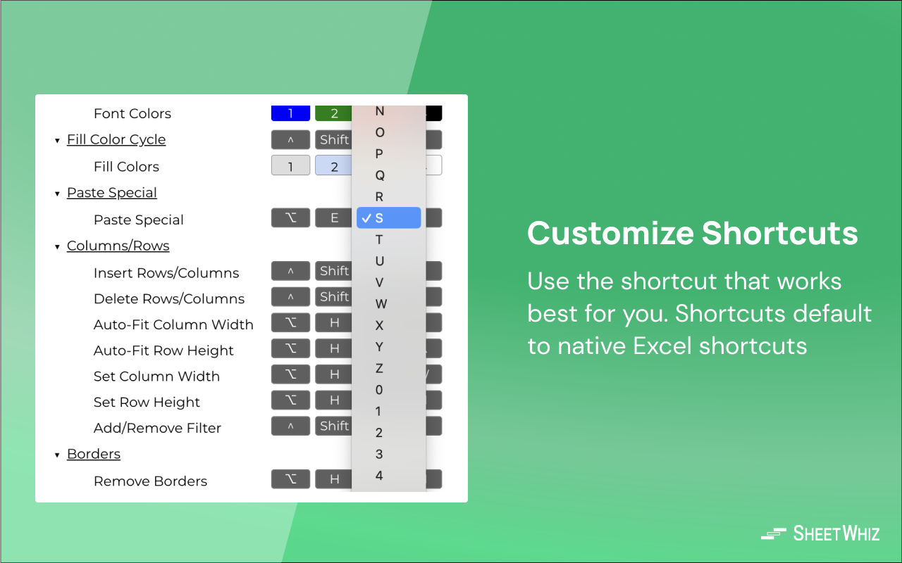 Google Sheets Excel Shortcuts & Trace Formula chrome谷歌浏览器插件_扩展第3张截图