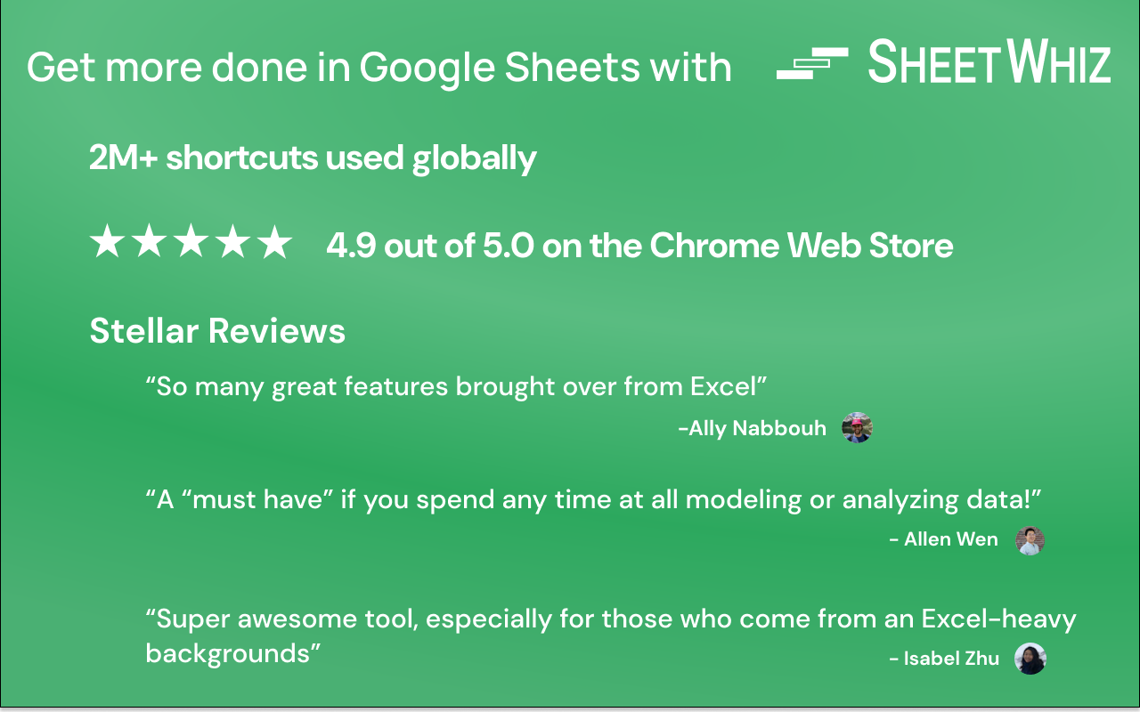 Google Sheets Excel Shortcuts & Trace Formula chrome谷歌浏览器插件_扩展第5张截图