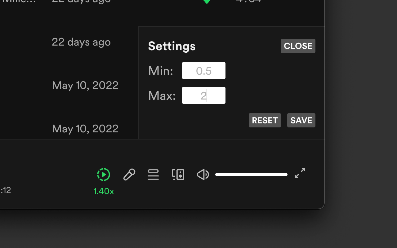 Spotify Playback Speed chrome谷歌浏览器插件_扩展第2张截图