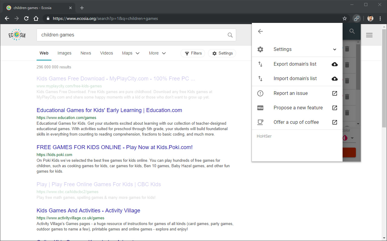 Highlight or Hide Search Engine Results chrome谷歌浏览器插件_扩展第2张截图