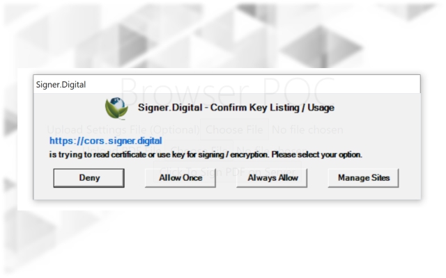 Signer.Digital Digital Signature, PKI chrome谷歌浏览器插件_扩展第1张截图
