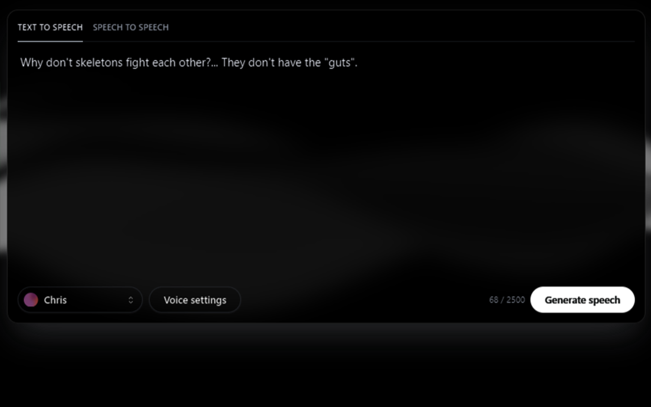 ElevenLabs Dark Mode chrome谷歌浏览器插件_扩展第2张截图