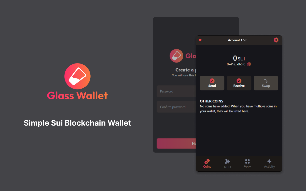Glass wallet | Sui wallet chrome谷歌浏览器插件_扩展第3张截图