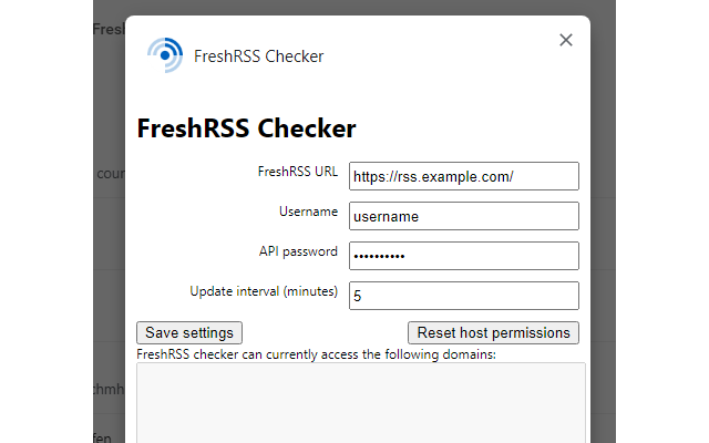 FreshRSS Checker chrome谷歌浏览器插件_扩展第1张截图