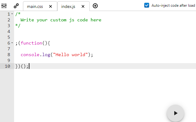 Inject Code chrome谷歌浏览器插件_扩展第2张截图
