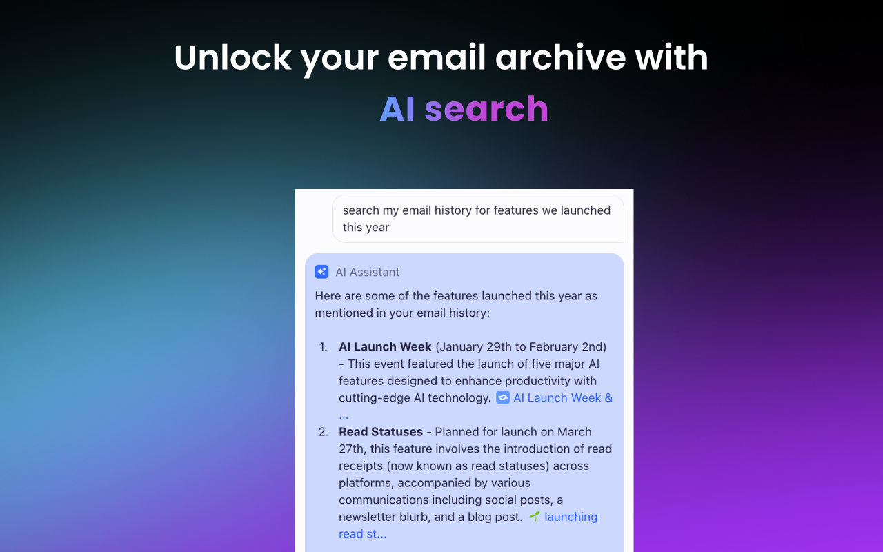 Shortwave AI - Instant summaries, AI writing, AI search for Gmail chrome谷歌浏览器插件_扩展第3张截图