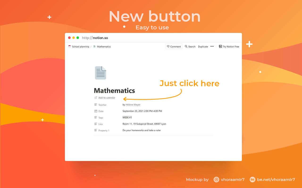 Notion - Add to calendar chrome谷歌浏览器插件_扩展第1张截图