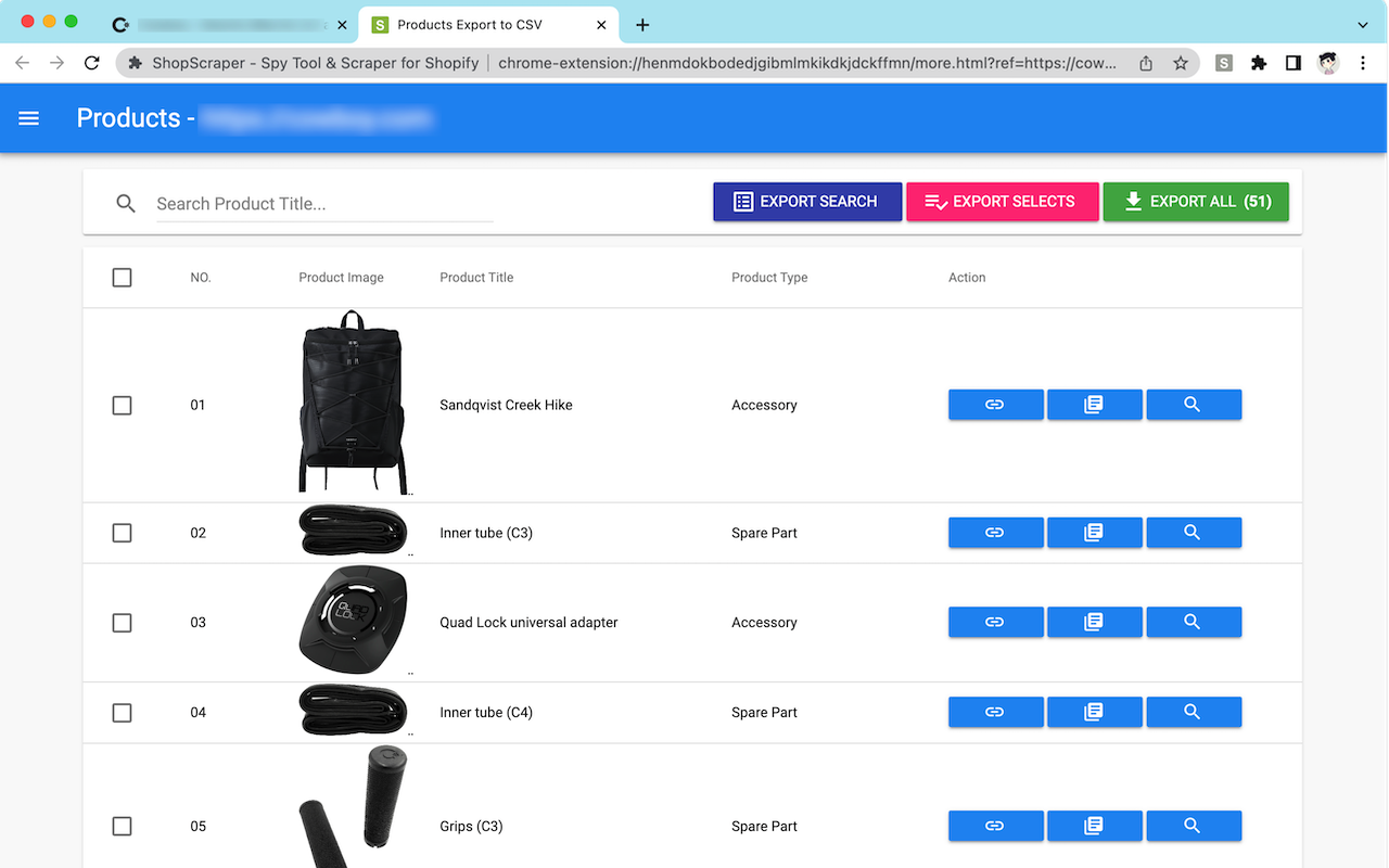 ShopScraper - Spy Tool & Scraper for Shopify chrome谷歌浏览器插件_扩展第4张截图