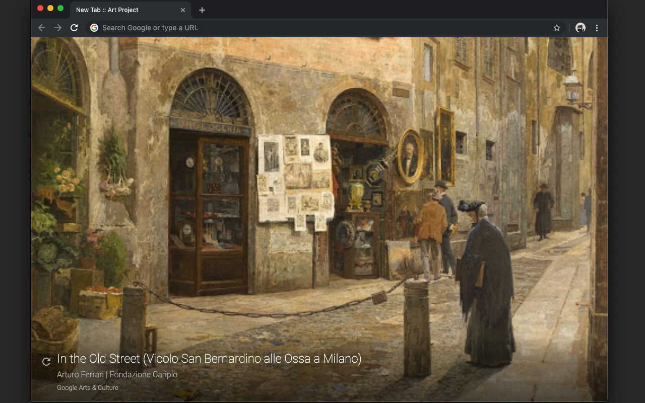Art Project - New Tab chrome谷歌浏览器插件_扩展第1张截图
