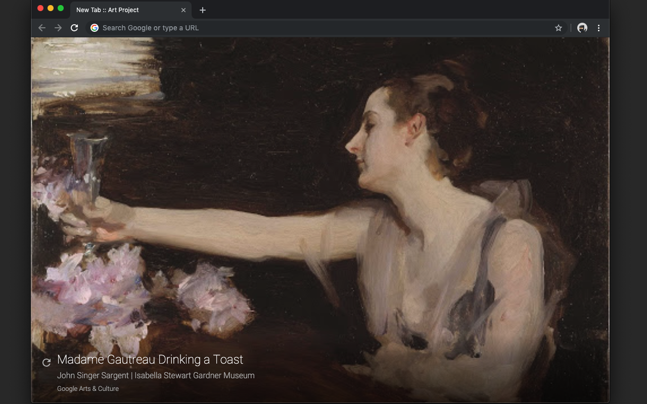 Art Project - New Tab chrome谷歌浏览器插件_扩展第2张截图