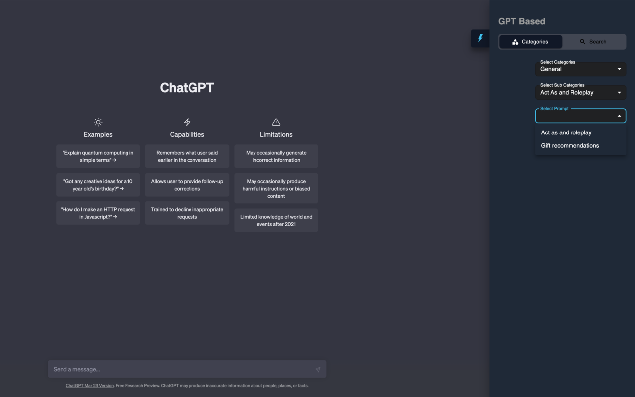 GPT Based - A Powerful ChatGPT Prompt Generator chrome谷歌浏览器插件_扩展第2张截图