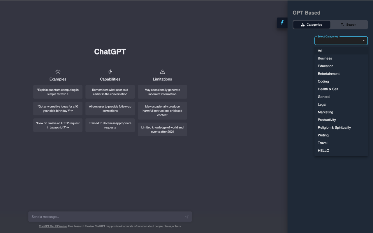 GPT Based - A Powerful ChatGPT Prompt Generator chrome谷歌浏览器插件_扩展第4张截图