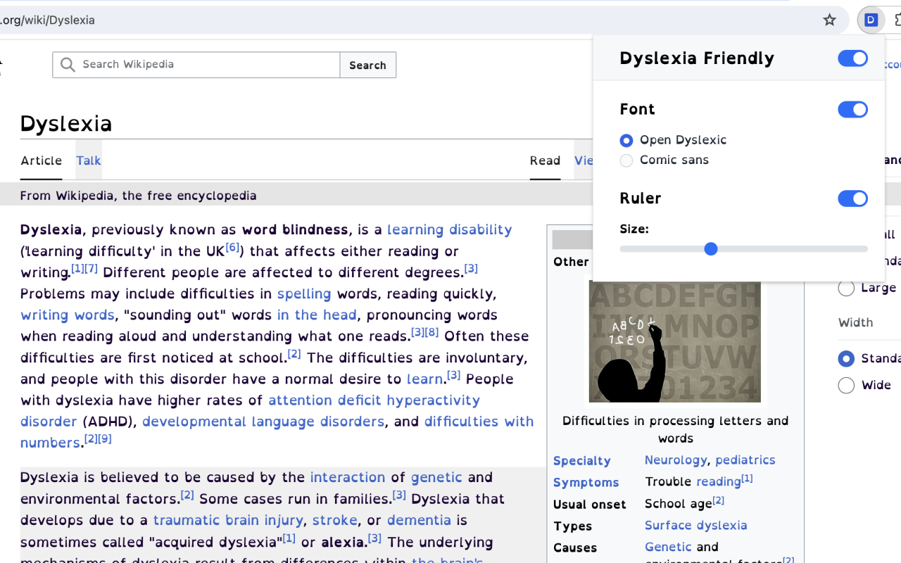 Dyslexia Friendly chrome谷歌浏览器插件_扩展第1张截图