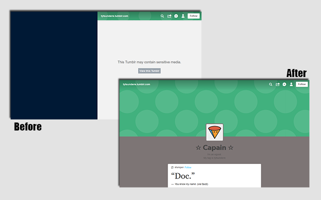 Tumblr | Safe Mode Off chrome谷歌浏览器插件_扩展第1张截图
