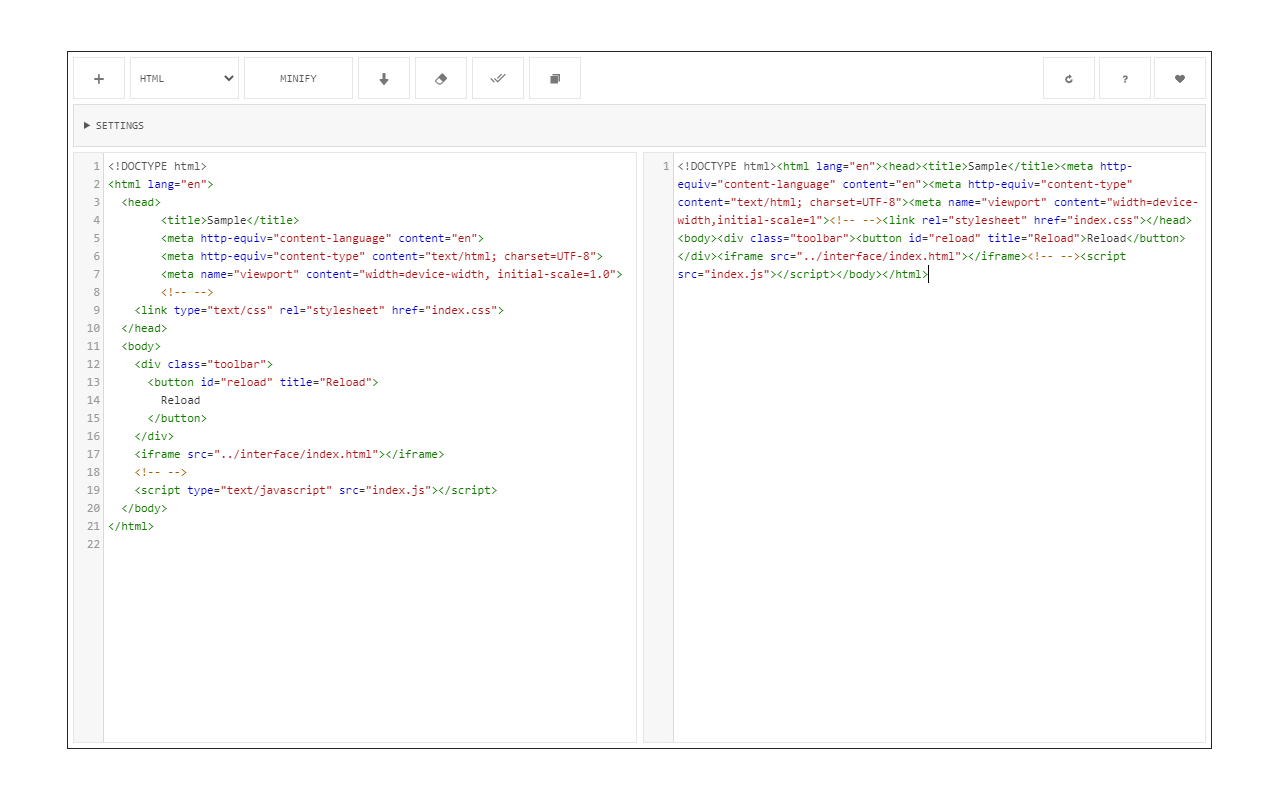 Code Minifier (JS, CSS, HTML) chrome谷歌浏览器插件_扩展第1张截图