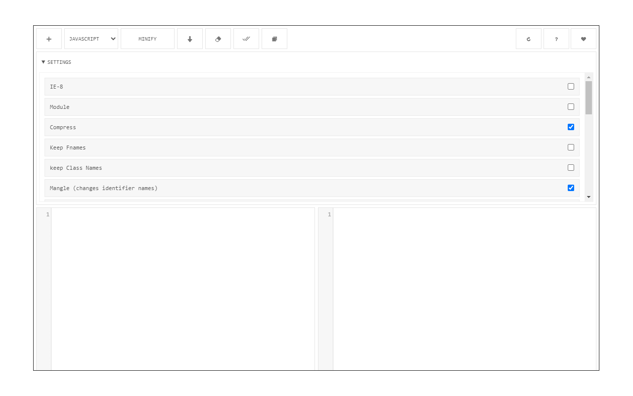 Code Minifier (JS, CSS, HTML) chrome谷歌浏览器插件_扩展第4张截图