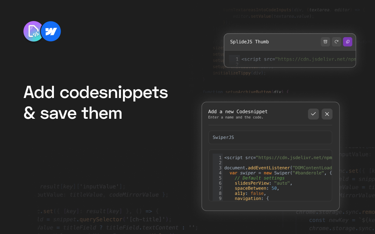Codehub for Webflow chrome谷歌浏览器插件_扩展第1张截图