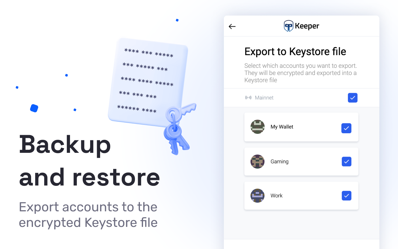 Keeper Wallet chrome谷歌浏览器插件_扩展第3张截图