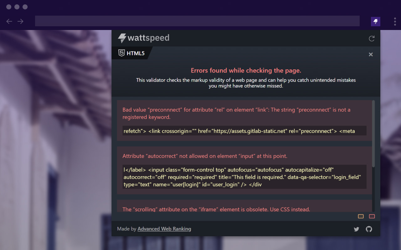 Wattspeed chrome谷歌浏览器插件_扩展第1张截图