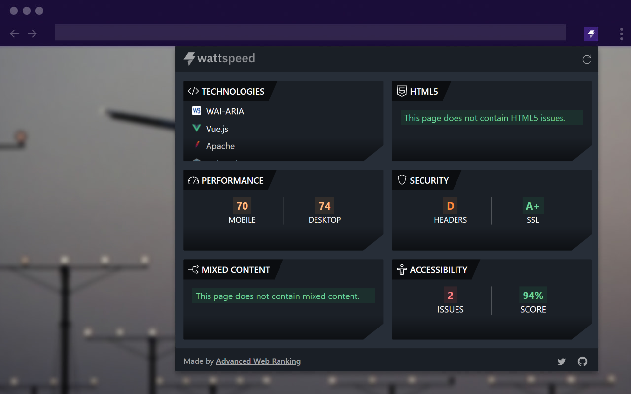 Wattspeed chrome谷歌浏览器插件_扩展第4张截图