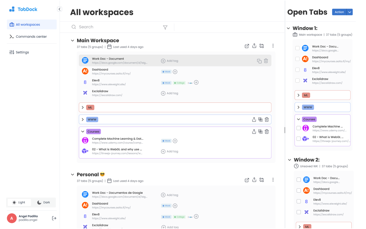 TabDock chrome谷歌浏览器插件_扩展第3张截图