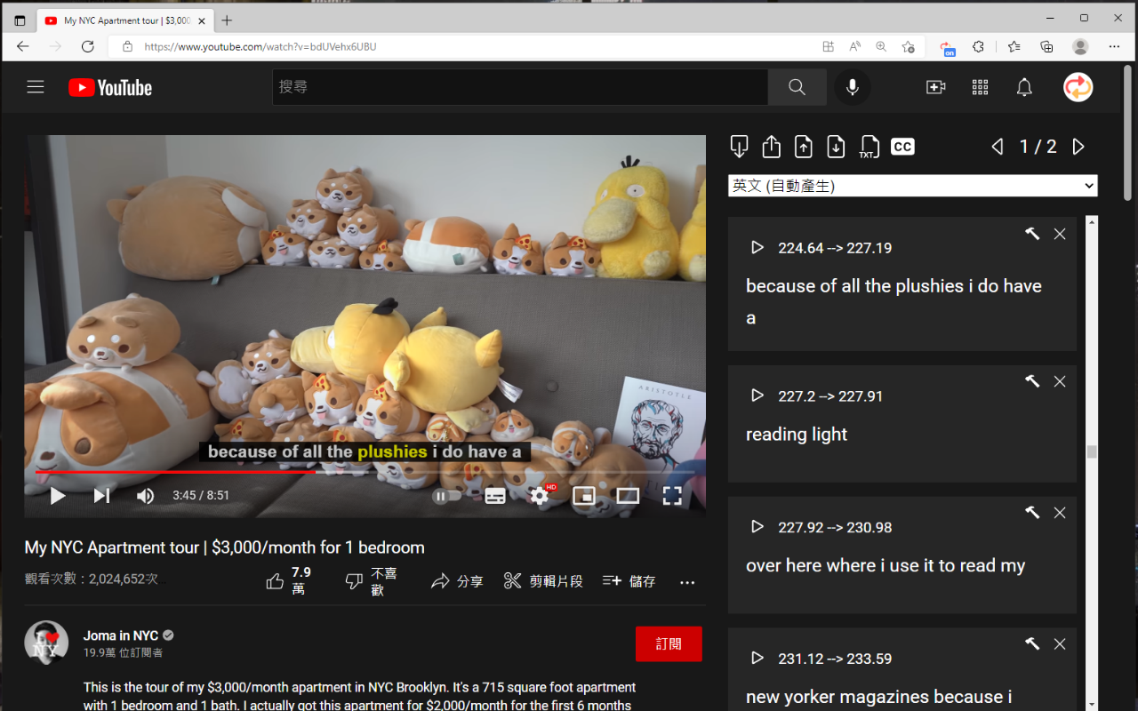 听说学习 - 使用 Youtube 学习语言 chrome谷歌浏览器插件_扩展第2张截图