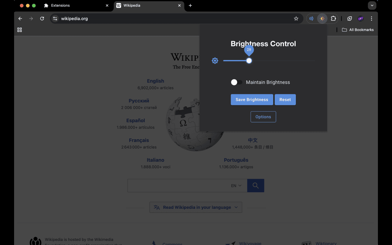 Control Tab Brightness chrome谷歌浏览器插件_扩展第3张截图
