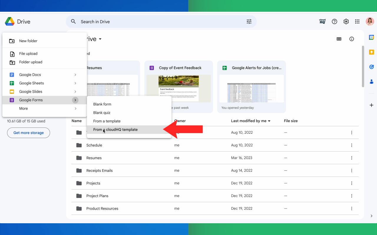 Templates for Google Forms™ by cloudHQ chrome谷歌浏览器插件_扩展第3张截图