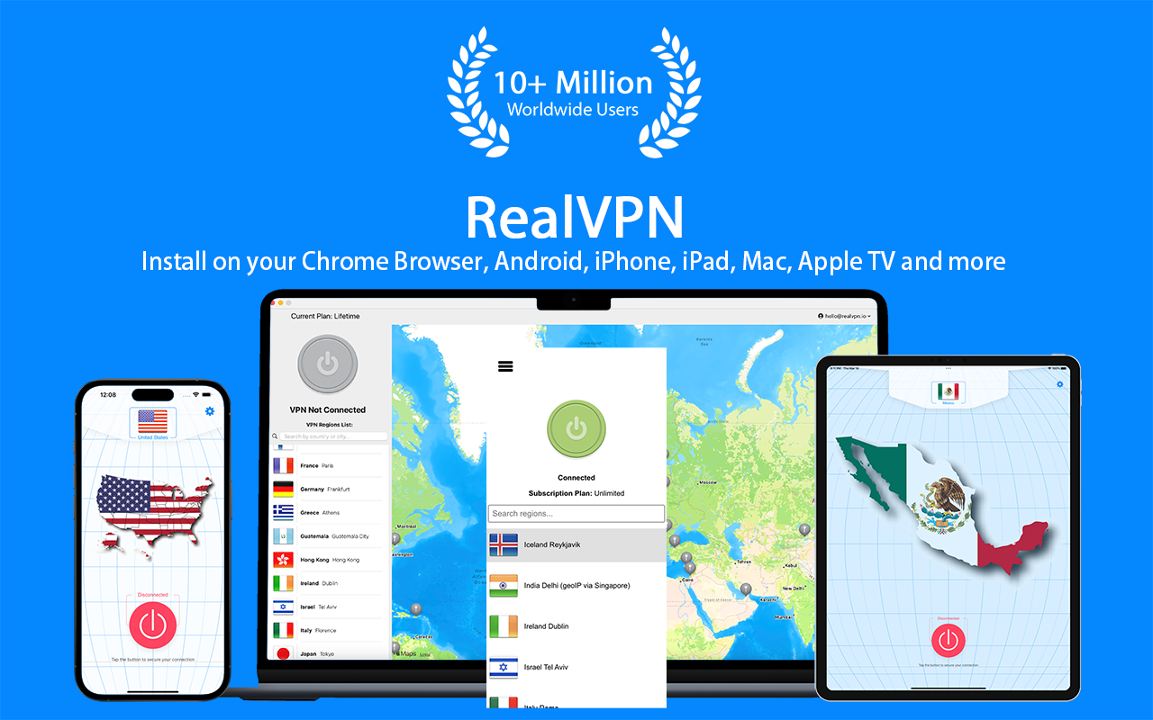 Real - Fast & Secure  Proxy Extension for Chrome chrome谷歌浏览器插件_扩展第1张截图