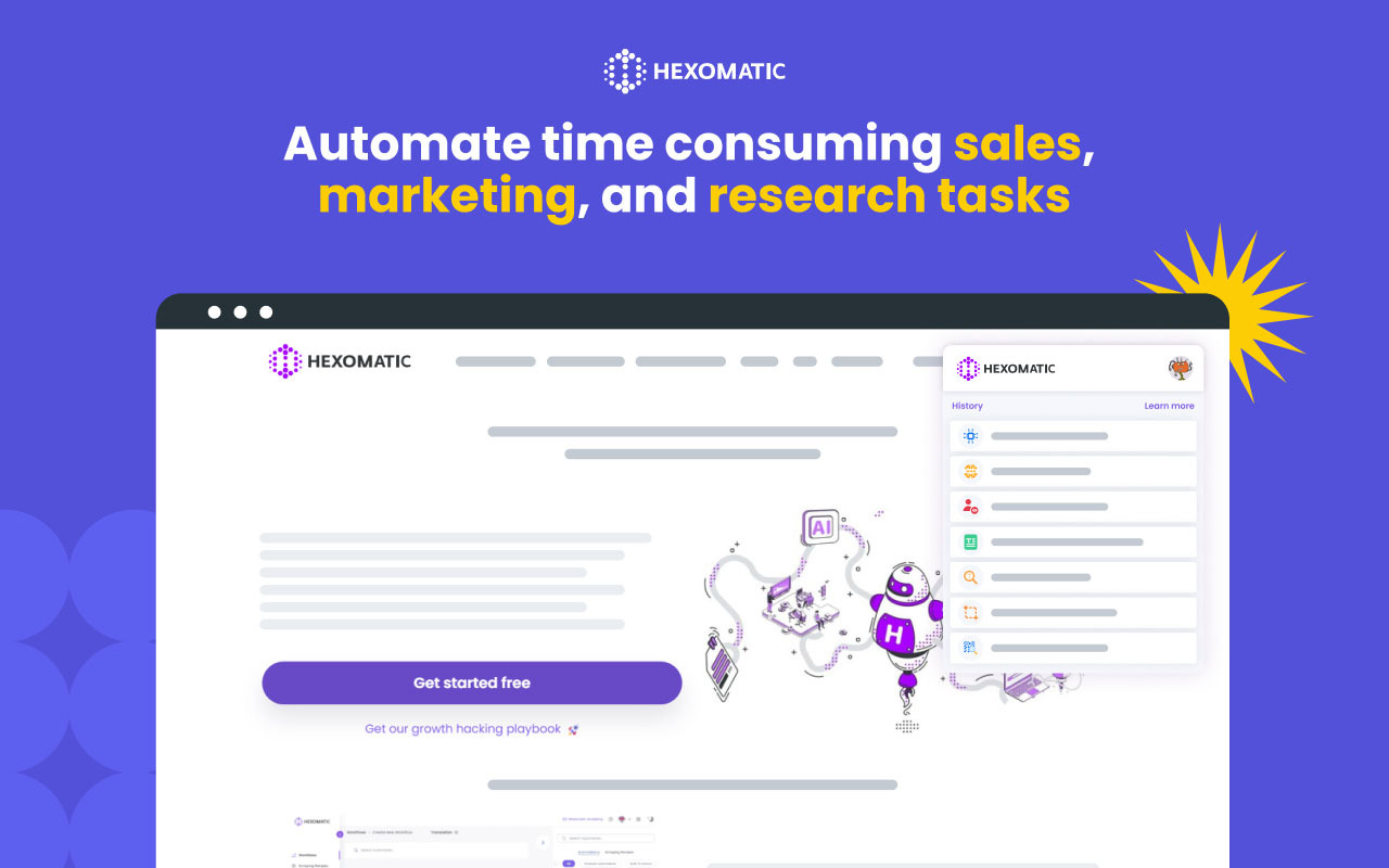 Hexomatic chrome谷歌浏览器插件_扩展第1张截图