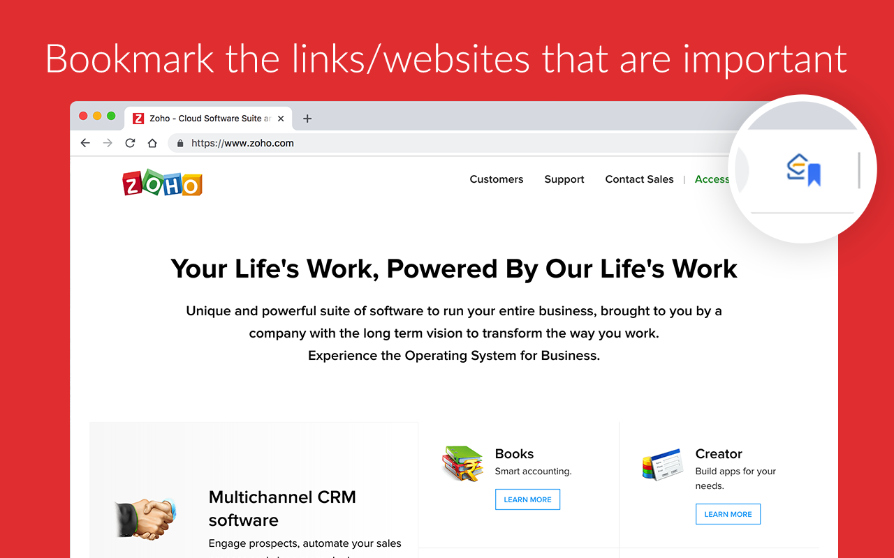 Zoho Mail Bookmarks chrome谷歌浏览器插件_扩展第4张截图