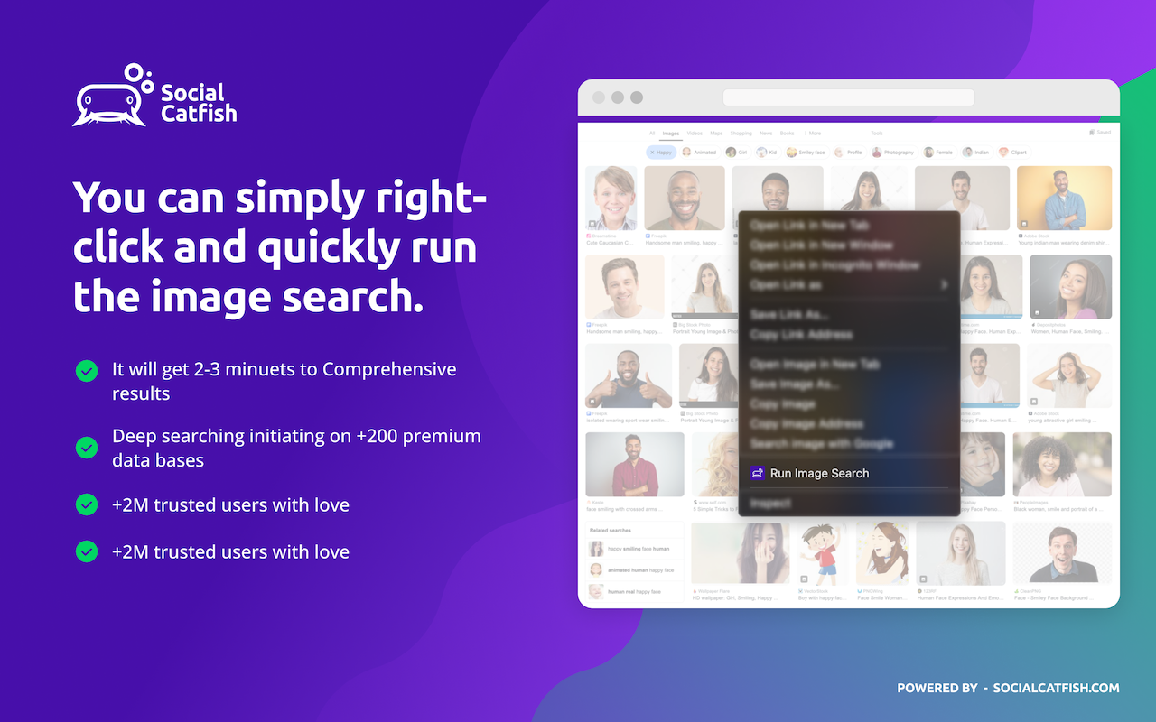 Reverse Image Search - Find People - SocialCatfish.com chrome谷歌浏览器插件_扩展第3张截图